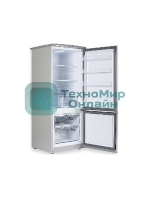 Холодильник Бирюса M551 металлик двухкамерный 180/60л морозилка снизу, автоматическое оттаивание