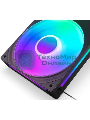 Вентилятор для корпуса Case Cooler NZXT F240 RGb Core (120x120x25мм, 4-pin PWM, RGb, 75.12CFM, 30dBA, 2400RPM, Black, Single-Frame RGb Fan Unit)