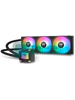 Система жидкостного охлаждения Thermaltake LA360 ARGB Soc-AM5/AM4/1200/1700/1851 черный 4-pin 38.35dB Al+Cu Ret (CL-W459-PL12SW-A)
