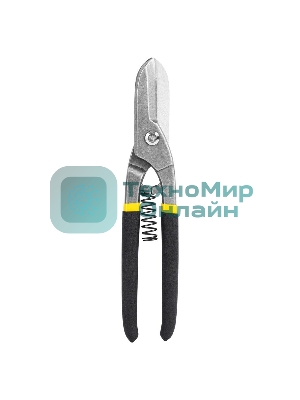 Ножницы по металлу прямые Deli DL4371 250мм, высокоуглеродистая сталь 55, прорезиненная рукоятка