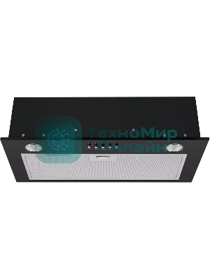 Вытяжка встраиваемая Maunfeld Crosby Singl 60 черный, 60 см, 850 куб. м/ч, 48 дБ