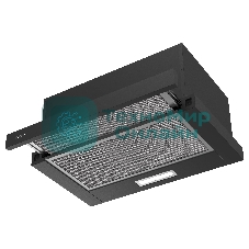 Вытяжка телескопическая TEL 50 B черный, 50 см, 710 куб. м/ч, 47 дБ