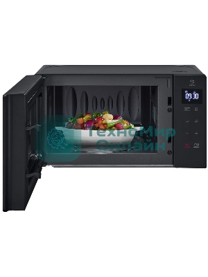 Микроволновая печь LG MH6032GAS черный, 20 л, 700 Вт, переключатели - сенсор