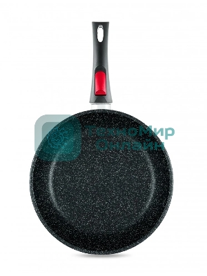 Сковорода НМП Литая L18028i, 28 см, серый