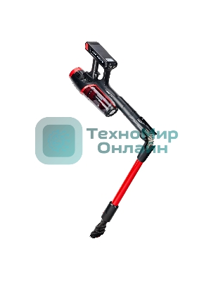 Пылесос вертикальный EVOLUTION Smart Clean VCF2212M черный/красный, питание от аккумулятора, 380 Вт, уборка сухая, пылесборник 0.4 л