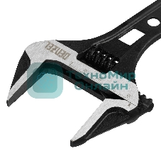 Ключ разводной Denzel 155 мм, CrV, кованый, укороченная рукоятка