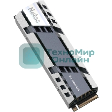 Накопитель SSD M.2 Netac 1.0Tb NV150HK Series NT01NV150HK-1T0-E4X Retail (PCI-E 5.0 x4, up to 13000/8000MBs, 3D NAND, DRAM, 600TBW, NVMe 2.0, 22х80мм, heatsink)