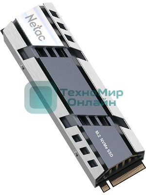 Накопитель SSD M.2 Netac 1.0Tb NV150HK Series NT01NV150HK-1T0-E4X Retail (PCI-E 5.0 x4, up to 13000/8000MBs, 3D NAND, DRAM, 600TBW, NVMe 2.0, 22х80мм, heatsink)