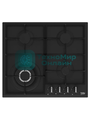 Встраиваемая газовая варочная поверхность Beko HIYG 64225 SBO, Черный