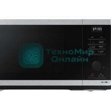 Микроволновая печь Samsung MG23DG4524ATBW нержавеющая сталь/черный 23 л, 800 Вт, переключатели - поворотный механизм