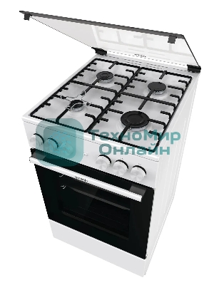 Плита газовая Gorenje GGI5A21WH белый, конфорок 4 газовых, духовка 67 л, 50 см x 85 см x 59.4 см