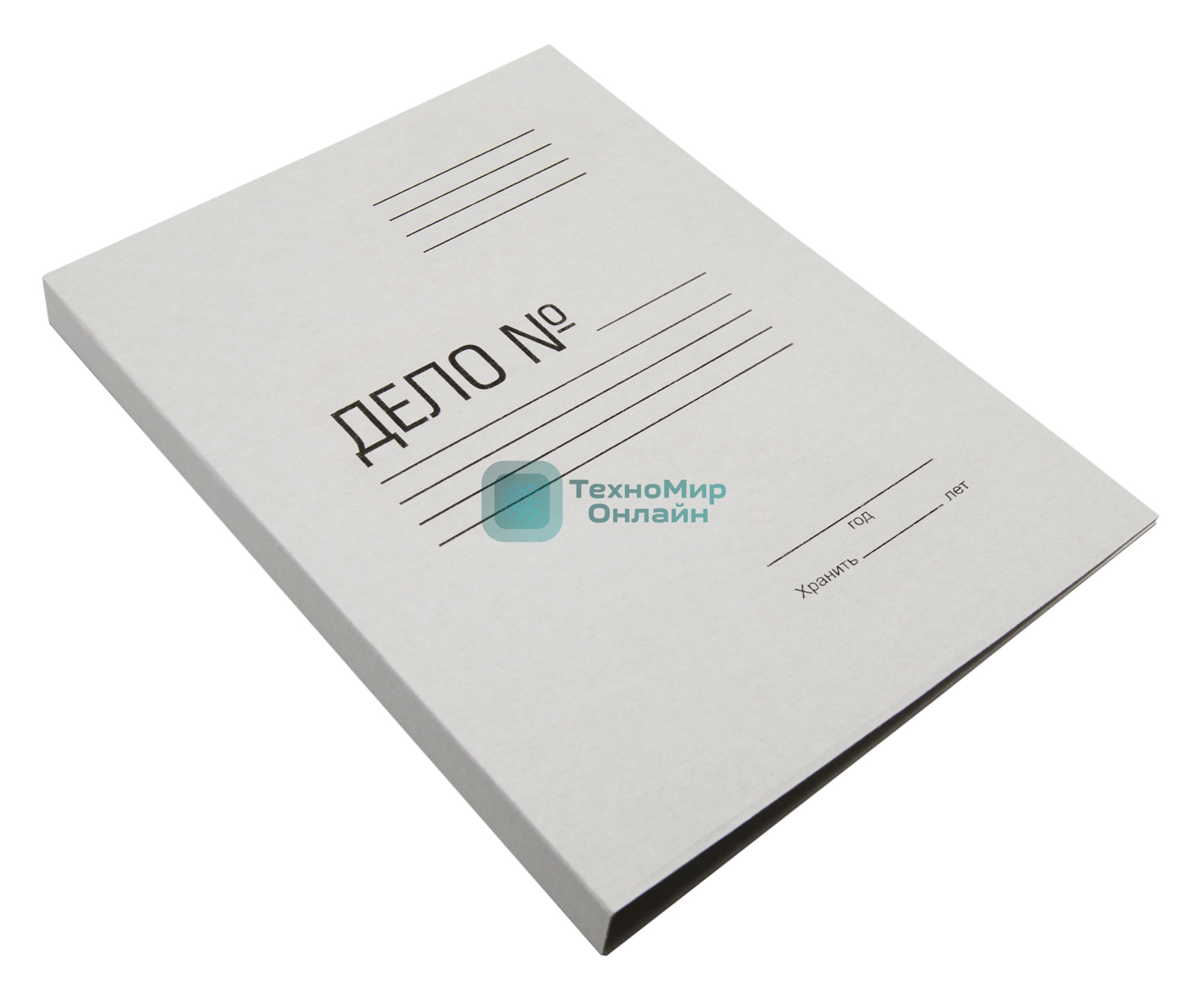 Скоросшиватель Silwerhof СК260M картон мелованный 0.4мм 260г/м2 белый