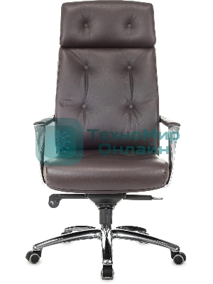 Кресло Бюрократ DAO/BROWN коричневый, кожа