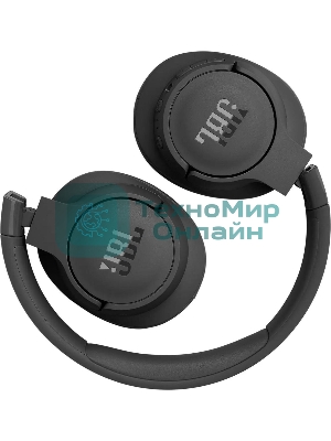 Беспроводные/проводные наушники JBL Tune 770NC черный, полноразмерные, Bluetooth + проводной, адаптивное шумоподавление