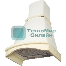 Вытяжка каминная Elikor Ротонда 60П-650-П3Л бежевый, 60 см, 650 куб. м/ч, 56 дБ