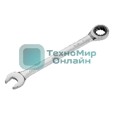 Ключ комбинированный Denzel, с трещеткой, 32 мм