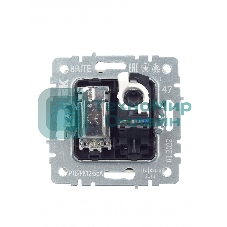 Розетка телевизионная двойная TV+RJ45 IEK Brite РТВ/РК12-БрА (BR-AK20-1-K47) кат.5E алюминий