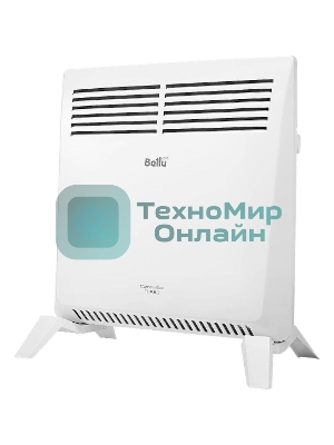 Конвектор Ballu Camino Eco Turbo BEC/EMT-1000 + Кронштейн CWM-02, белый, 1000 Вт, 15 м2, термостат
