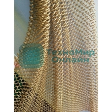 СЕТКА Akpo металлическая декоративная,золото,50 см