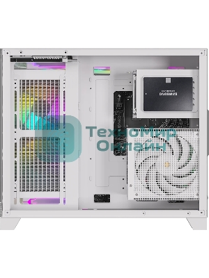 Компьютерный корпус AeroCool / Formula Crystal Z6M Floe белый без БП mATX 4x120мм 2xUSB 3.0 audio bott PSU