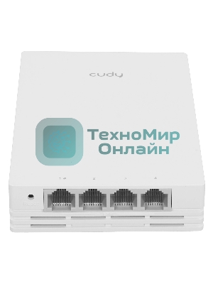 Точка доступа Wi-Fi Cudy AC1200 Gigabit Wall-Plate Access Point AC1200 Dual Band Gigabit Wall Plate Access Point, MT7621DAN+MT7613B+MT7603E, 867Mbps at 5GHz + 300Mbps at 2.4GHz, 1 x Gigabit PoE-IN Port, 802.3af/at, 4 x Gigabit RJ45 ports, LAN1 support PoE Out, Cudy Mesh Support