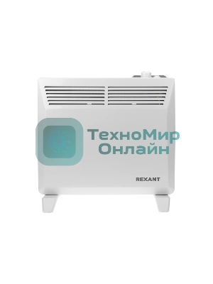 Конвектор электрический Rexant белый, 1000 Вт, 15 м2, термостат