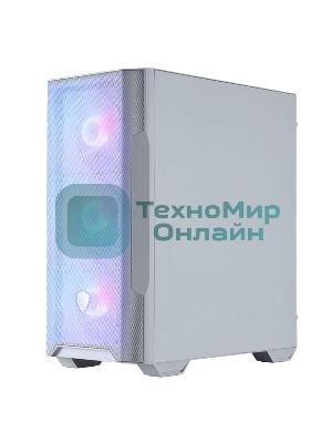 Компьютерный корпус MSI MAG FORGE M100R WHITE Mini-Tower, MATX, 1xUSB 3.0, 2xUSB 2.0, 4x120мм ARGb Fan, ARGb Control Board, Tempered Glass Window, Brown Box (932220)