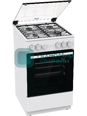 Плита газовая Gorenje GGI5A21WH белый, конфорок 4 газовых, духовка 67 л, 50 см x 85 см x 59.4 см