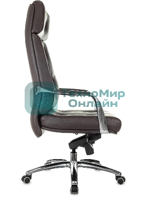 Кресло Бюрократ DAO/BROWN коричневый, кожа