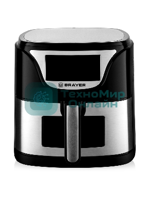 Аэрогриль Brayer BR2037 черный, 1500 Вт, 5 л, сенсор, 7 программ