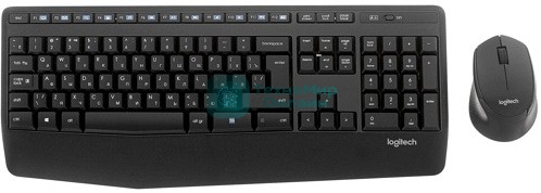 Комплект клавиатура+мышь Logitech MK345 беспроводной, USB, 1000 DPI, чёрный/серый