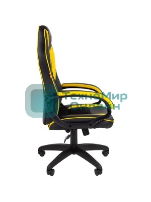 Кресло игровое Chairman game 16 Россия экопремиум черный/желтый (7028514)