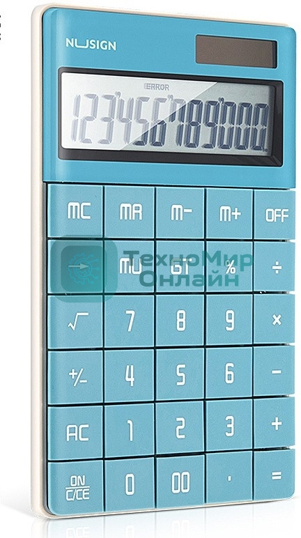 Калькулятор настольный Deli Nusign ENS041blue синий 12-разр.
