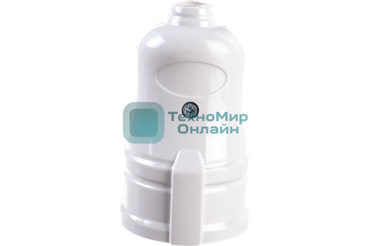 Розетка прямая разборная с заземл. РПп10-01-Ст 16А белый IEK ERP10-16-01-K01