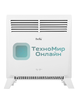 Конвектор Ballu Camino Eco Turbo BEC/EMT-1000 + Кронштейн CWM-02, белый, 1000 Вт, 15 м2, термостат