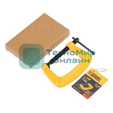 Струбцина Denzel G-образная усиленная, 75 мм