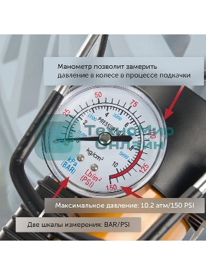 Автомобильный компрессор Starwind CC-220 35л/мин шланг 0.75м