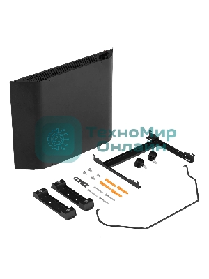 Конвектор электрический Denzel XCE-1000B черный, 1000 Вт, 15 м2, термостат