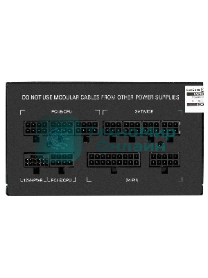 Блок питания 650W ExeGate 80 PLUS® GOLD 650VSP FС (ATX3.0, APFC, КПД 90% (80 PLUS Gold), 120мм fan, 24pin, 2x(4+4)pin, PCIE5.0/12VHPWR, 2xPCI-E, 6xSATA, 3xIDE, 1xFDD, Full Cable Management, black, Color box)