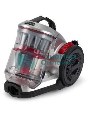 Пылесос Hyundai HYV-C2950 черный/красный, 380/2400 Вт, уборка сухая, пылесборник контейнер 3.5 л