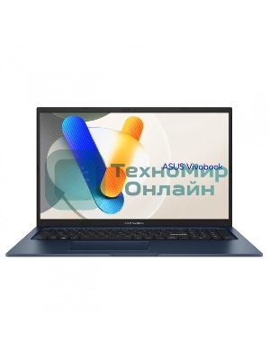 Ноутбук Asus Vivobook 17 X1704VA-AU1017/17.3/IPS/Intel Core 5 120U/16Gb/512Gb/Intel Graphics/Без ОС/синий/2.1kg