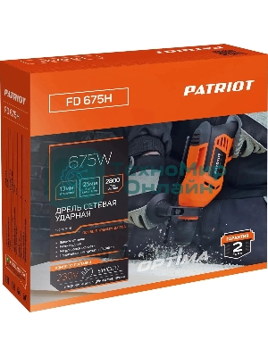 Дрель ударная Patriot FD 675H 675Вт ключевой реверс (120301675)