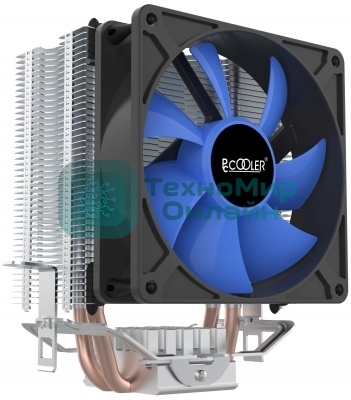 Кулер PCCooler S93 V2 S775/115X/AM2/AM3/AM4/FM1/FM2 (40 шт/кор, TDP 102W, вент-р 90мм, 2 тепловые трубки 6мм, 2200RPM, 22dBa)