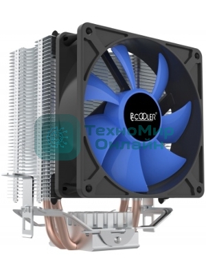 Кулер PCCooler S93 V2 S775/115X/AM2/AM3/AM4/FM1/FM2 (40 шт/кор, TDP 102W, вент-р 90мм, 2 тепловые трубки 6мм, 2200RPM, 22dBa)