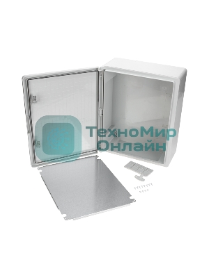 Корпус пластиковый ЩМПп Rexant с монтажной панелью 600х400х200мм ABS УХЛ1 IP65