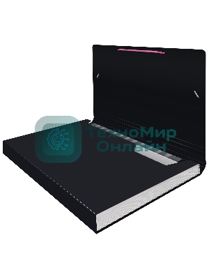 Папка-портфель Бюрократ Black Opal BLPP13 13 отделений, A4, пластик, 0.7мм, черный/ассорти