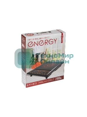 Плита настольная электрическая Energy EN-919 чёрный, 2 кВт, индукция, конфорки - 1, стеклокерамика, сенсор