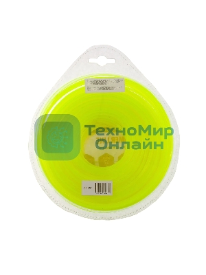 Леска для триммера Denzel квадрат 2 мм х 57 м, блистер FLEX CORD