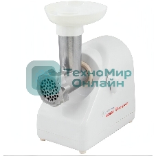 Мясорубка электрическая Белвар Помощница КЭМ-36/220-4-33 белый, 1000 Вт, 0.6 кг/мин, реверс, защита от перегрузки, насадки - 6