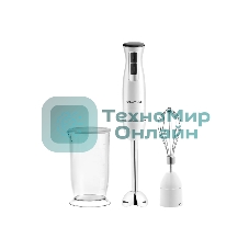 Блендер Galaxy Line GL 2144, белый, погружной, 1000 Вт, 17 000 об/мин, 2 скорости